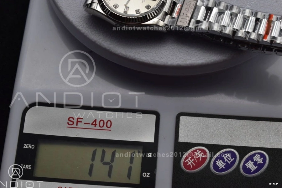 Dial SS Bracelet Silver V5 36 Diamond Steel vr3255 Edition 904L (Gain QF on Weight) Best President DayDate 0401
